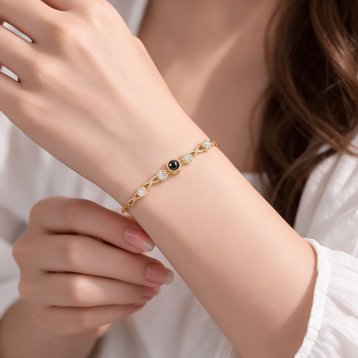 Round Photo Projection Bracelet