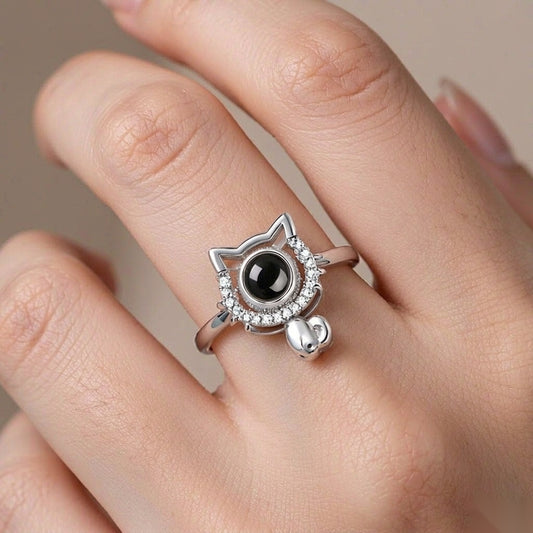Cat Head FateMarks Photo Ring