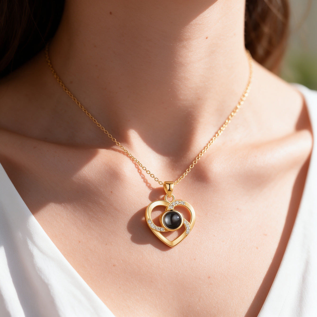 Love Photo Projection Necklace