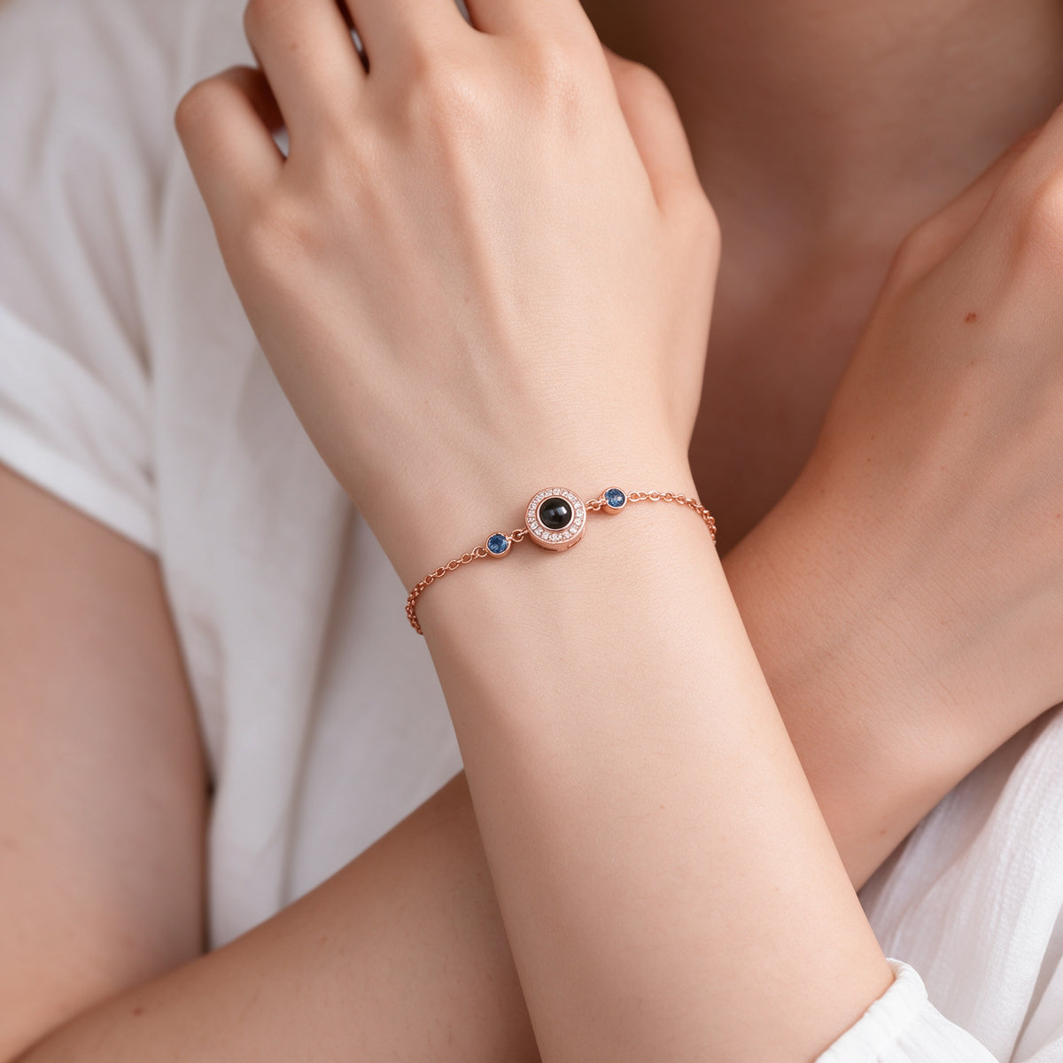 Birthstone Photo Projection Bracelet