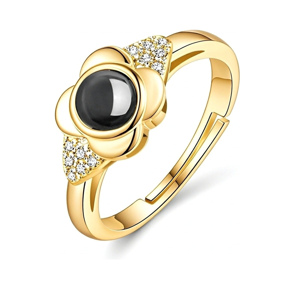 Four leaf clover FateMarks Photo Ring