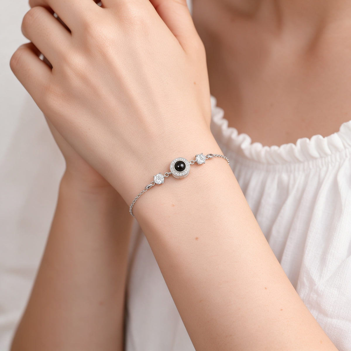 Birthstone Photo Projection Bracelet