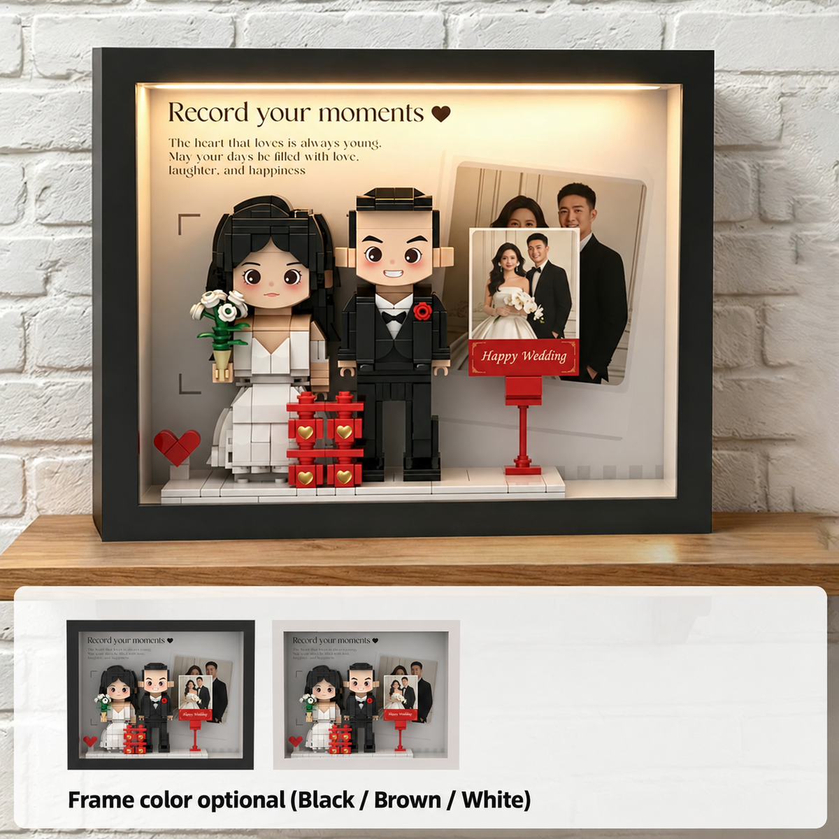 Personalized Photo Brick Portrait Frame