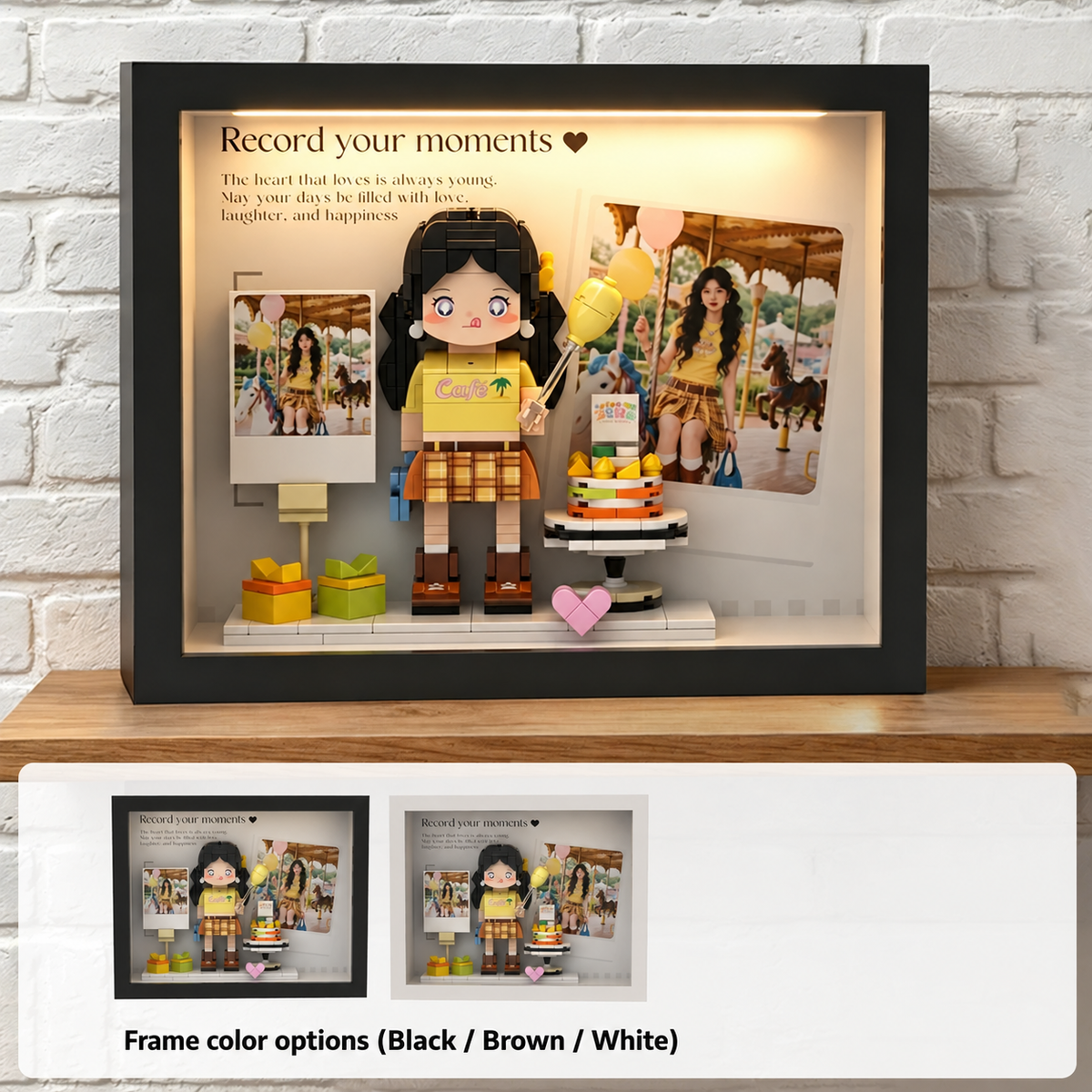 Personalized Photo Brick Portrait Frame