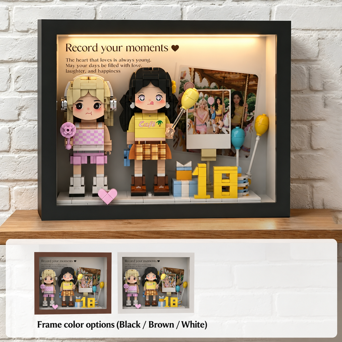 Personalized Photo Brick Portrait Frame