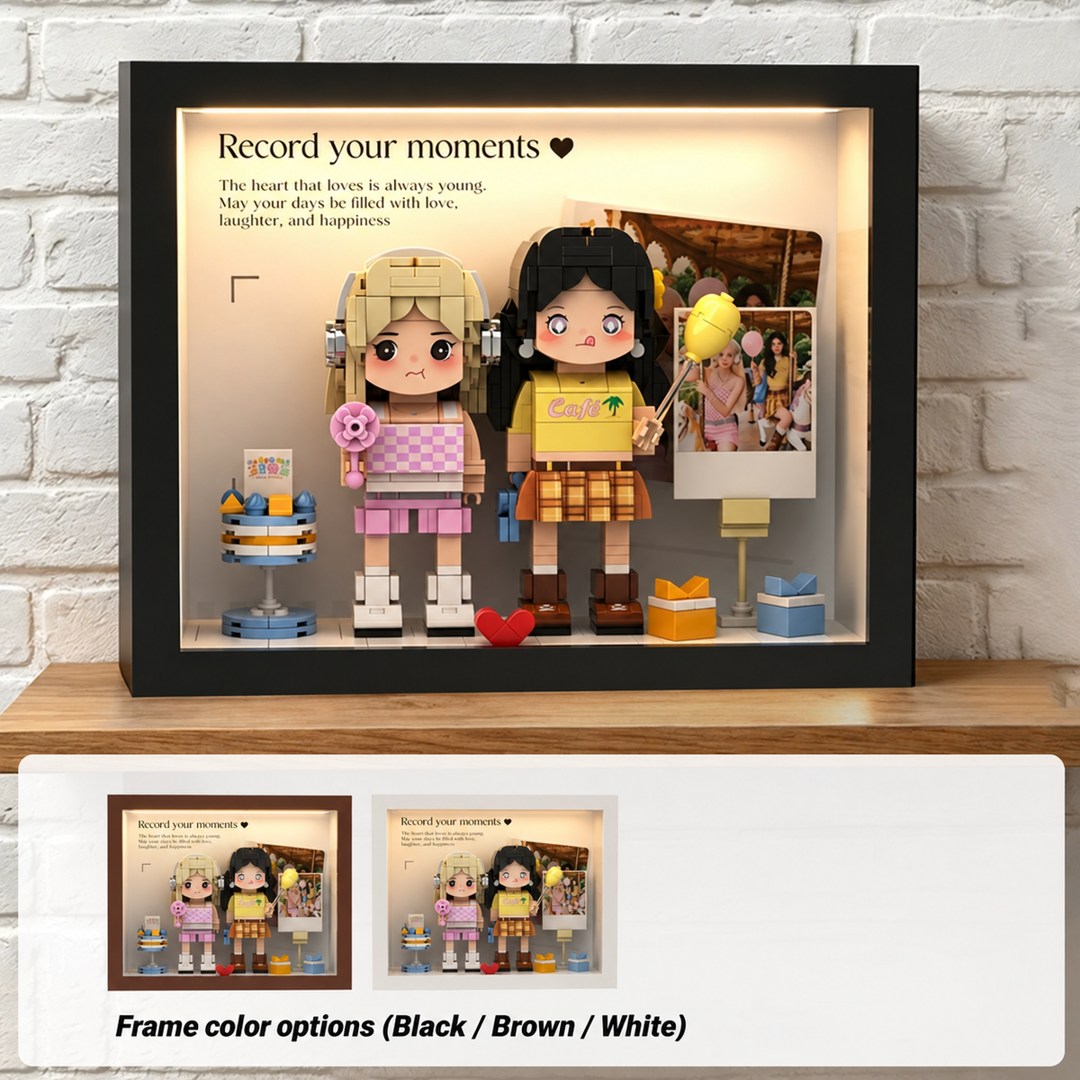 Personalized Photo Brick Portrait Frame