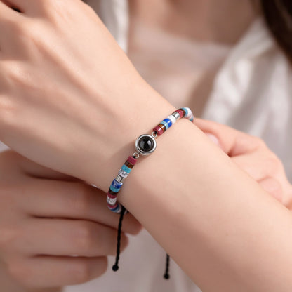 Drawstring Photo Projection Bracelet