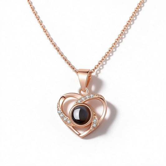 Love Photo Projection Necklace