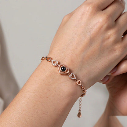 Full Heart Photo Projection Bracelet