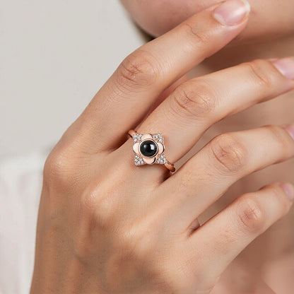 Four leaf clover FateMarks Photo Ring