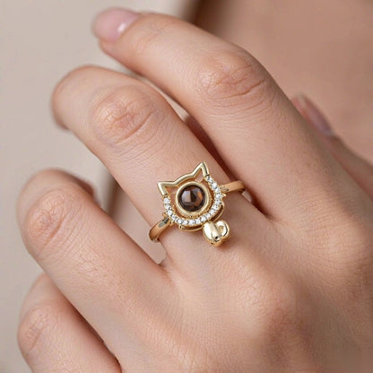 Cat Head FateMarks Photo Ring