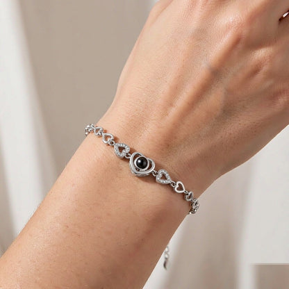 Full Heart Photo Projection Bracelet