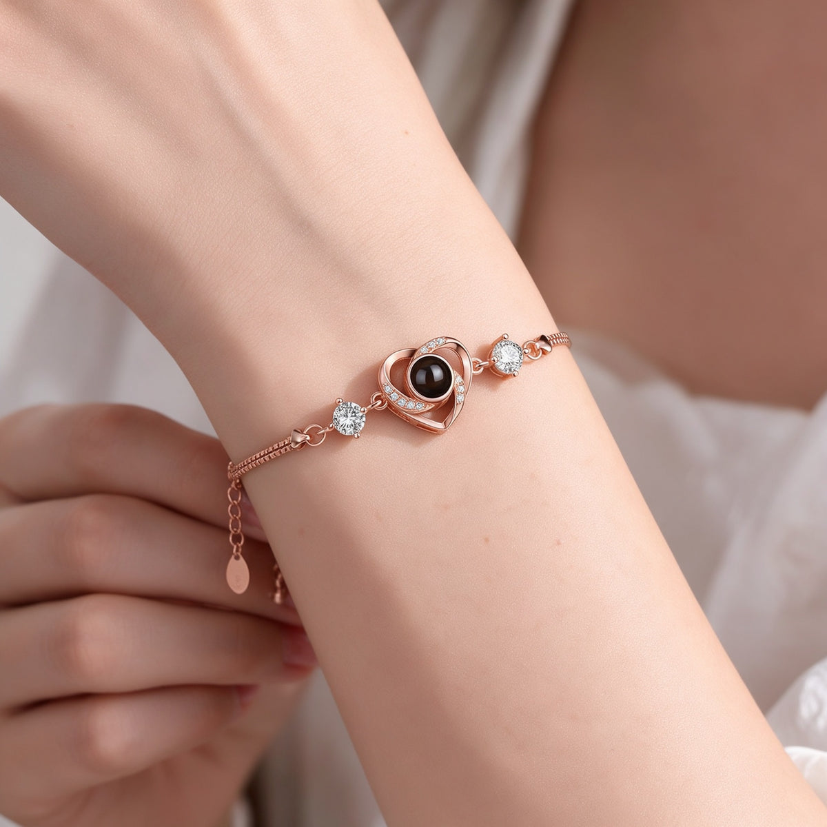 Heart Photo Projection Bracelet