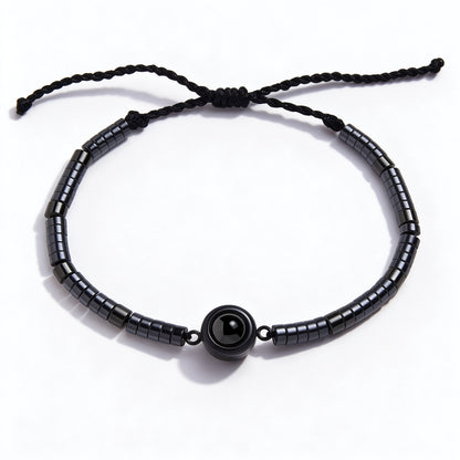Drawstring Photo Projection Bracelet
