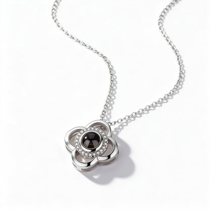 Lucky Clover Photo Projection Necklace