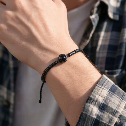 Drawstring Photo Projection Bracelet