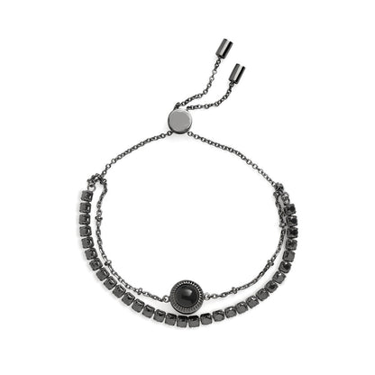 Double Circle Photo Projection Bracelet