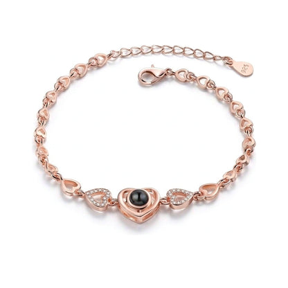 Full Heart Photo Projection Bracelet