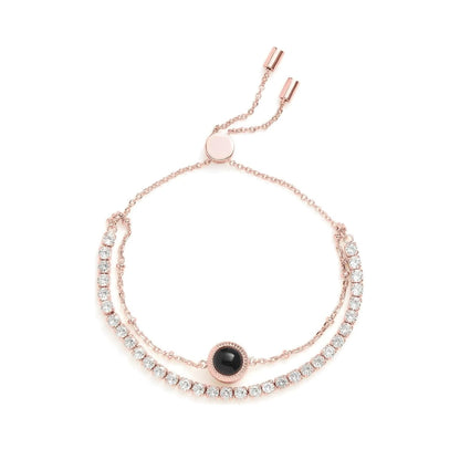 Double Circle Photo Projection Bracelet