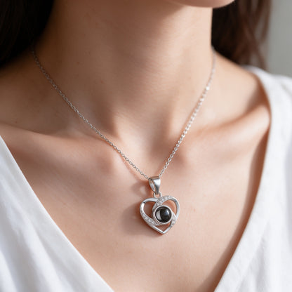 Love Photo Projection Necklace