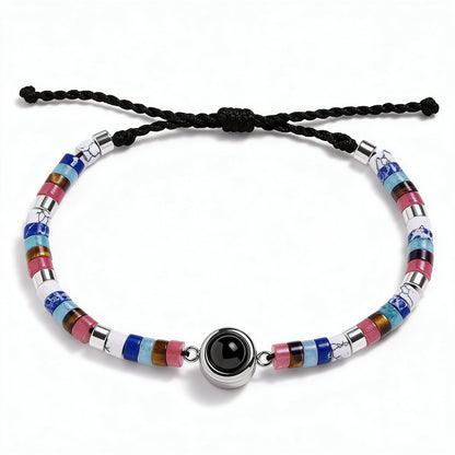 Drawstring Photo Projection Bracelet