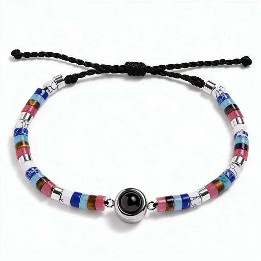 Drawstring Photo Projection Bracelet