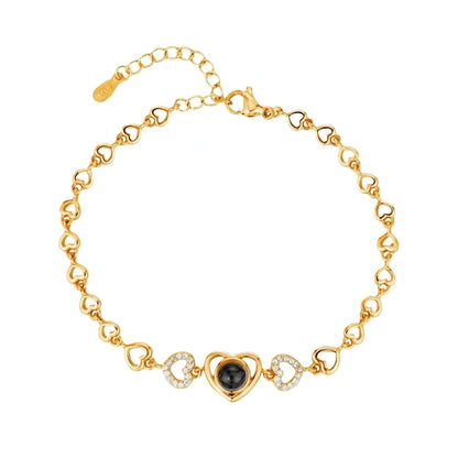Full Heart Photo Projection Bracelet