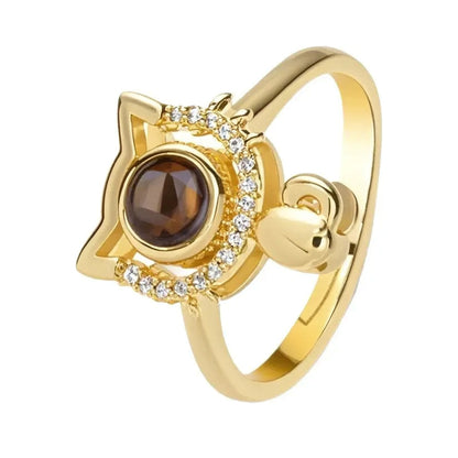 Cat Head FateMarks Photo Ring