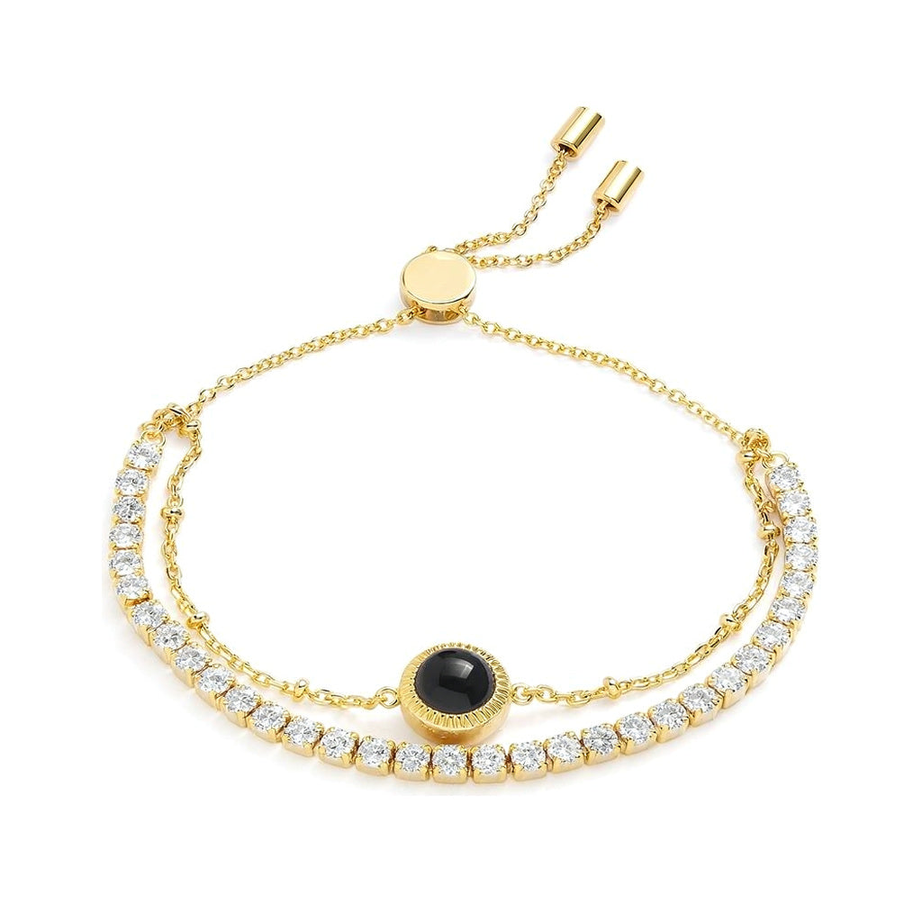Double Circle Photo Projection Bracelet