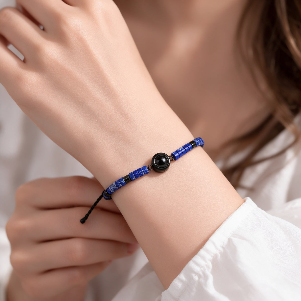 Drawstring Photo Projection Bracelet