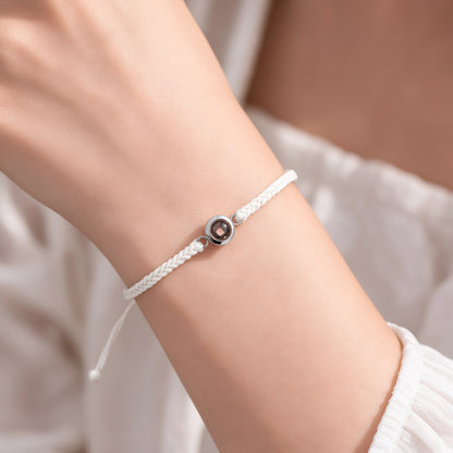 Drawstring Photo Projection Bracelet