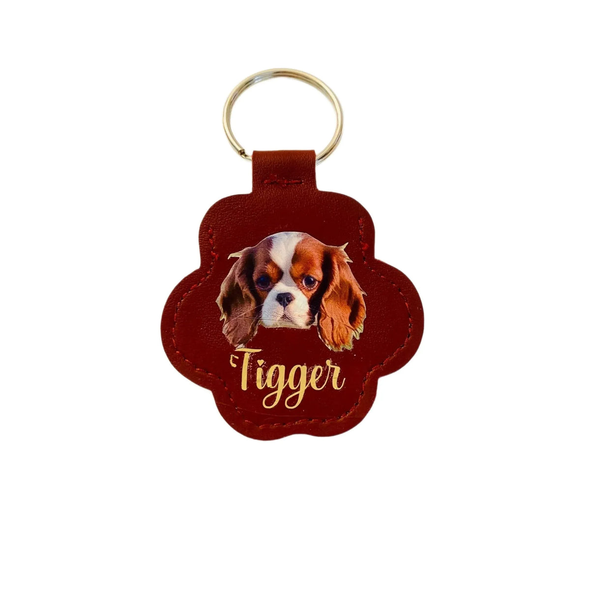 Personalized Pet Photo Paw Keychain