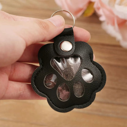 Personalized Pet Photo Paw Keychain