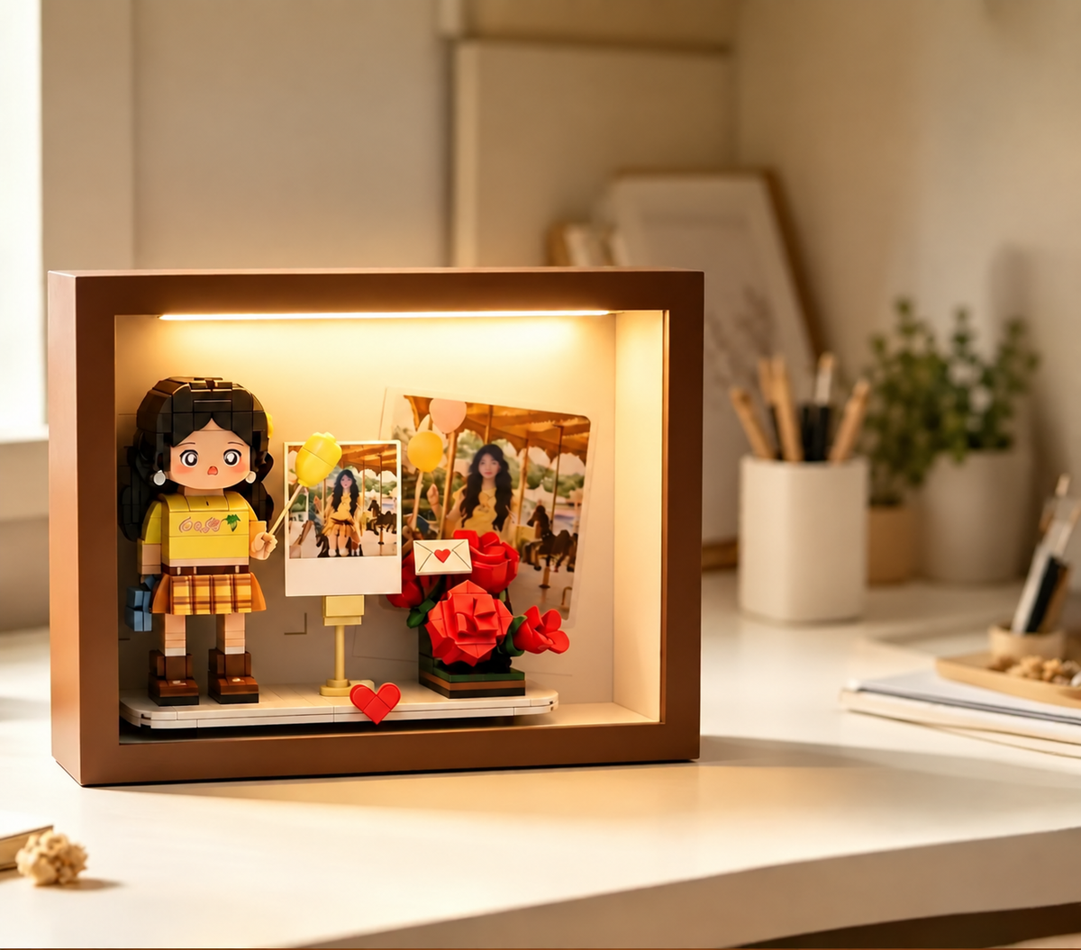 Personalized Photo Brick Portrait Frame